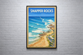 Snapper Rocks, Gold Coast. Framed Wall Art.