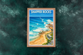 Snapper Rocks, Gold Coast. Vintage wall art.